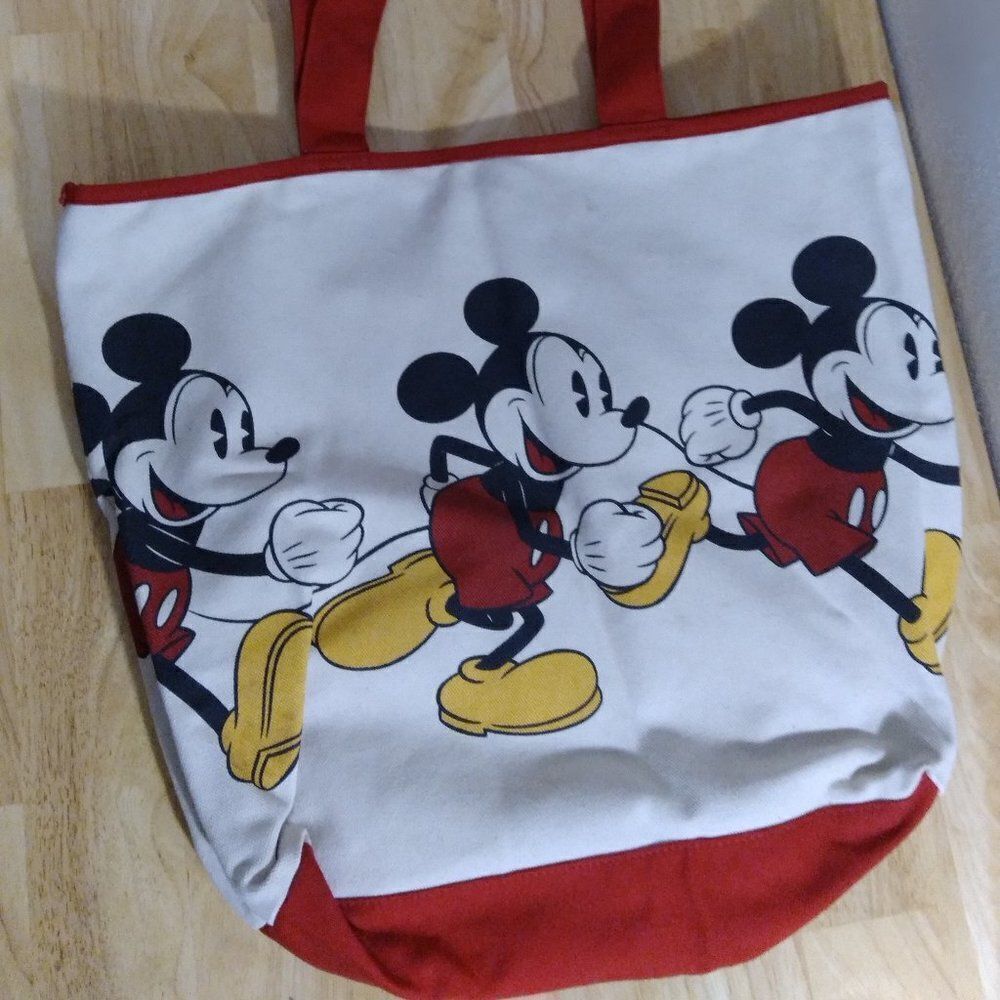 Disney Parks Mickey Mouse Running Tote Bag